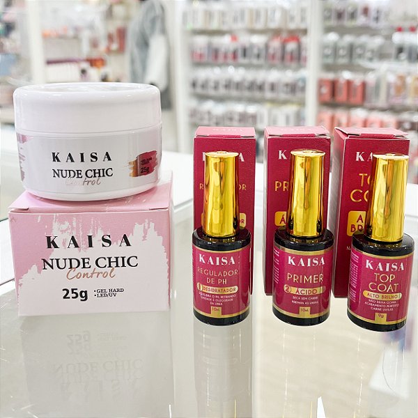 COMBO GEL KAISA NUDE + PREPARADORES + TOP COAT