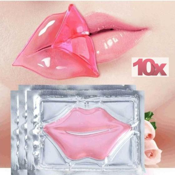 KIT 10 MÁSCARAS COLÁGENO LÁBIOS