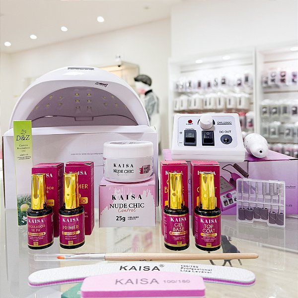 KIT INICIANTE UNHAS GEL - KAISA