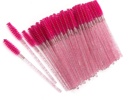 ESCOVINHA DE CÍLIOS ROSA PINK (50 UNIDADES)