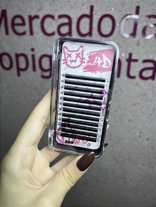 CÍLIOS BAD PINK W4D EGÍPCIO CURVATURA C MIX 7-12 0.07