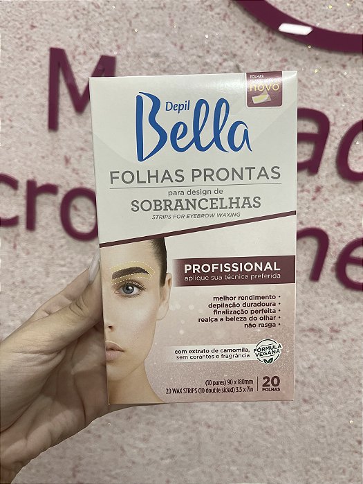 FOLHAS PRONTAS SOBRANCELHAS CAMOMILA DEPILBELLA (20 FOLHAS)