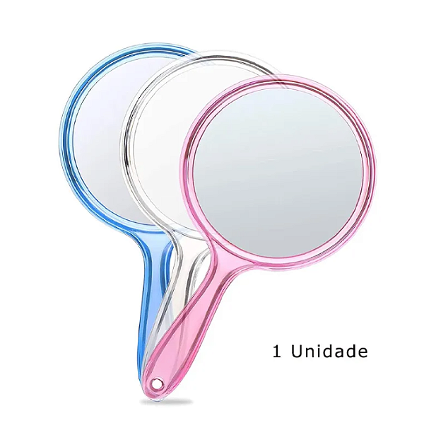 MINI ESPELHO DE MÃO REDONDO (CONSULTAR CORES)