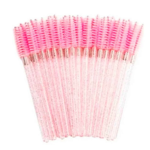 ESCOVINHA DE CÍLIOS ROSA (50 UNIDADES)