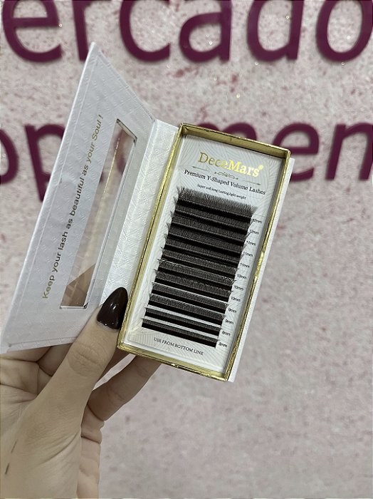 CÍLIOS DECEMARS YY BRASILEIRO MARROM CURVATURA B MIX 8-12 0,07