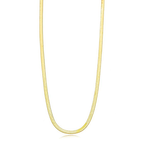 Colar fita liso dourado