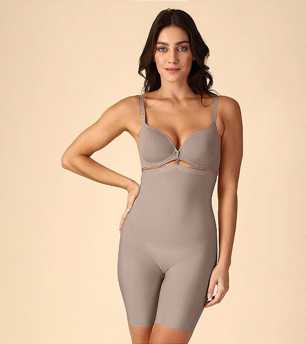 Semibody bermuda estética liz sem costura