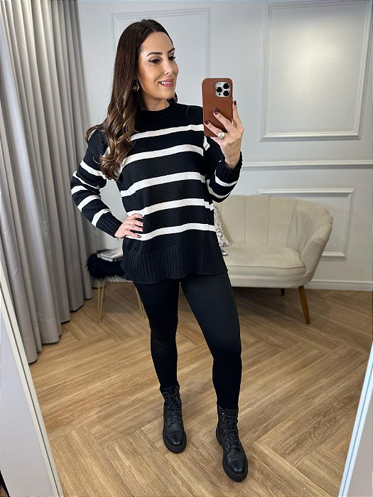 Blusa tricot ampla Amanda