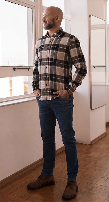 Calça jeans masculina skinny