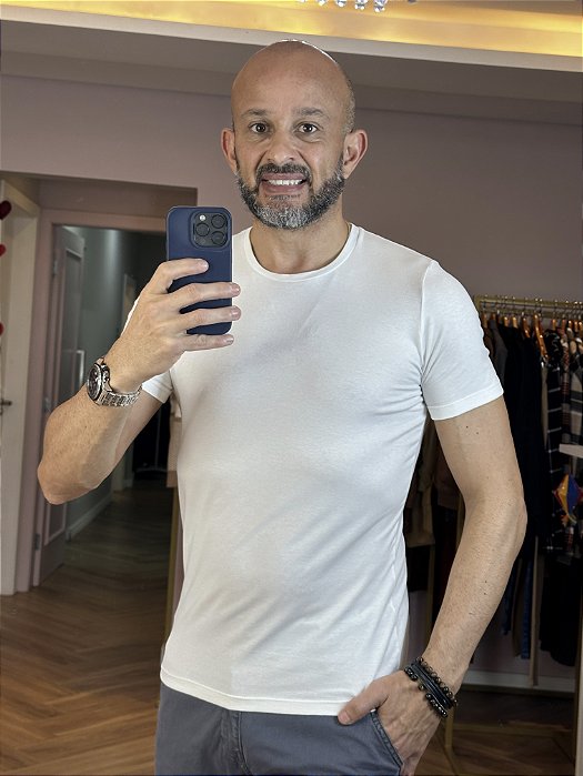 Camiseta masculina fio egípcio