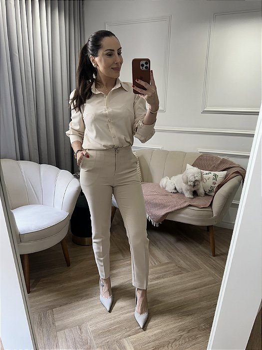 Calça alfaiataria cigarrete Milena