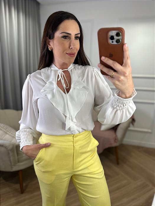 Blusa manga longa Solange