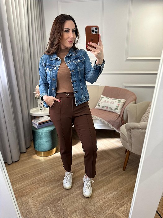 Jaqueta jeans feminina