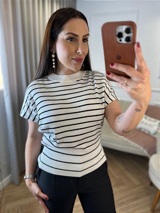Blusa modal listrada Vanda