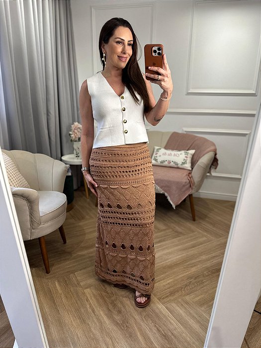 Saia longa tricô Melissa