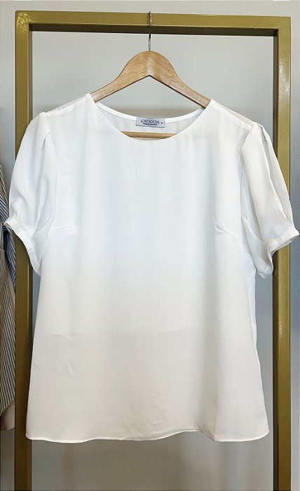 Blusa de crepe Marilia