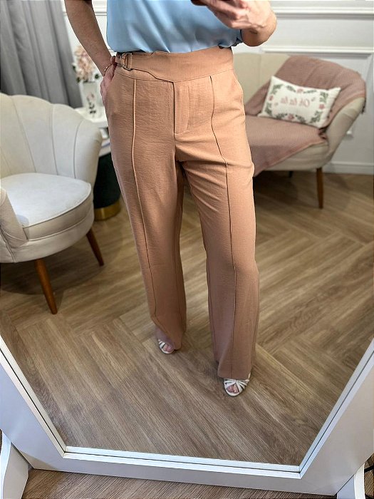 Calça alfaiataria pantalona Paris