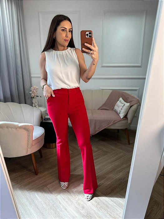 Regata com pregas Aurora