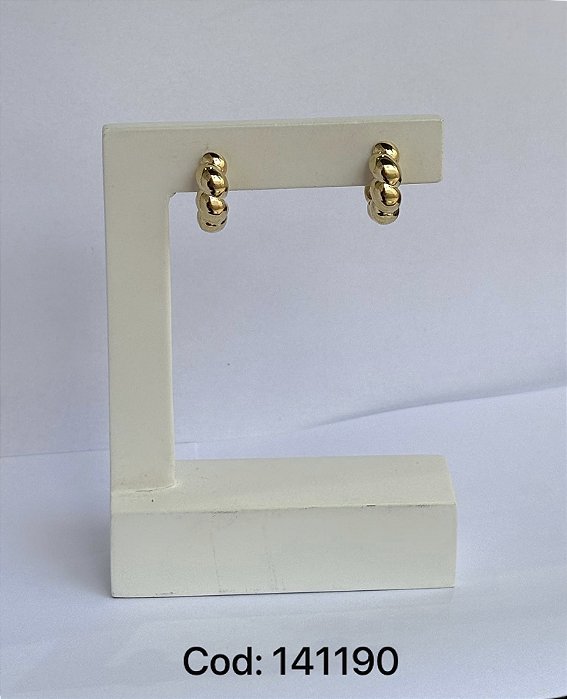 Brinco argola lisa dourado