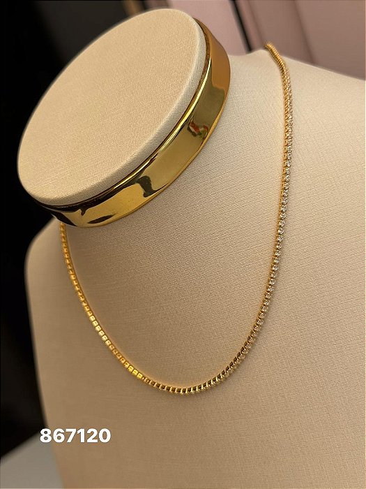 Chocker rivera dourado