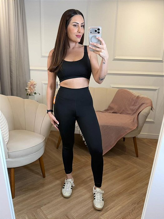 Conjunto legging e top poliamida Milena