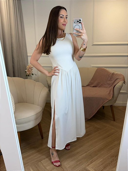 Vestido midi Cléa