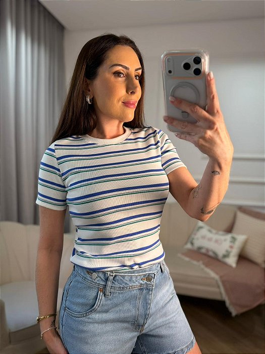 Baby look listrada Rita