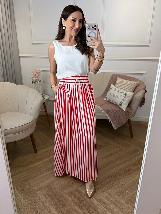 Saia longa listrada Fabiana