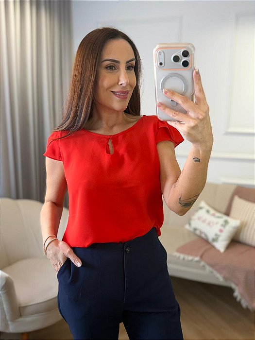 Blusa crepe gota Eloá