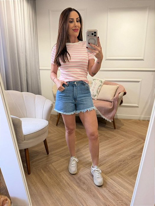 Shorts jeans mom Tainá