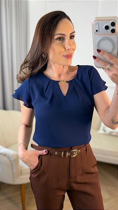 Blusa crepe Angelina