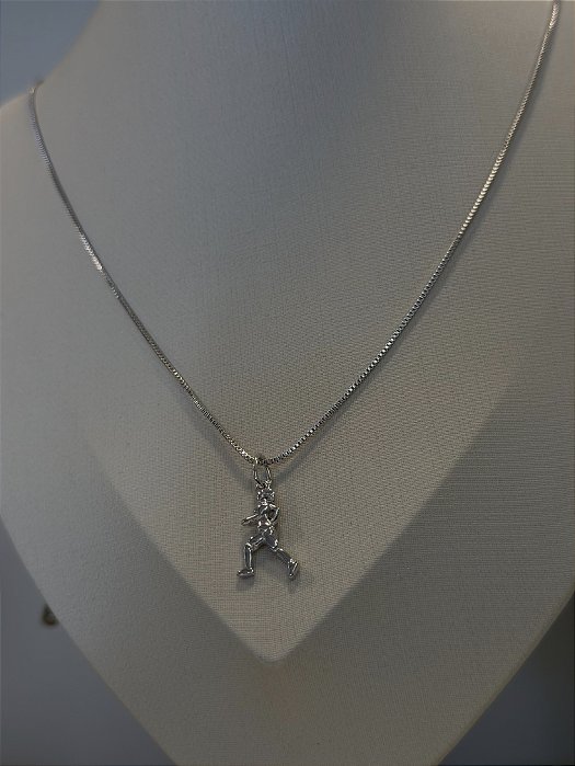 Colar esporte liso branco