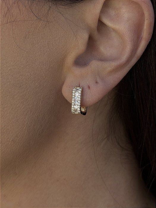 Brinco quadrado crav.