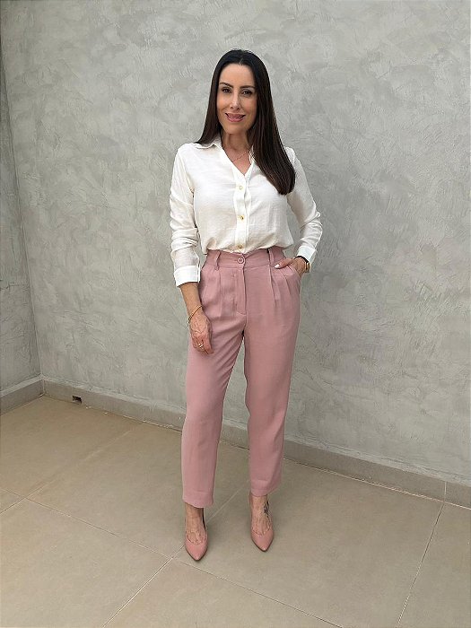 Calça alfaiataria cigarrete Carmyn