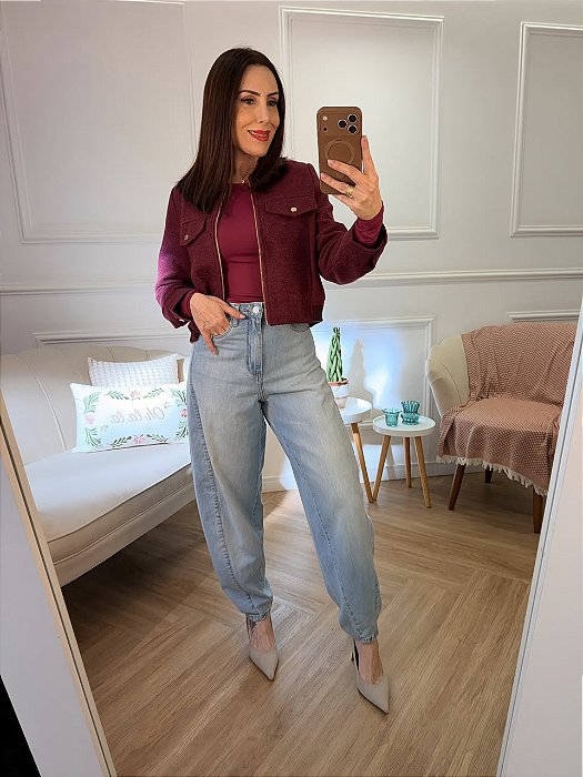 Calça jeans balloon