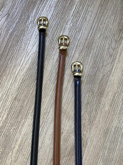 Cinto couro fino Esther