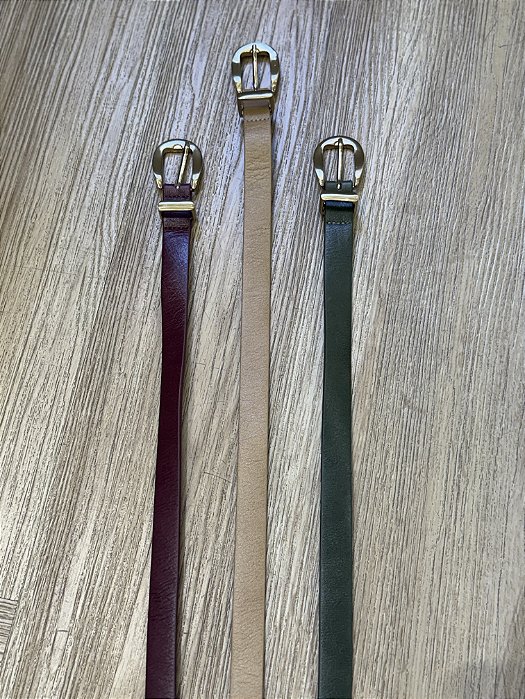 Cinto couro médio Lorenza