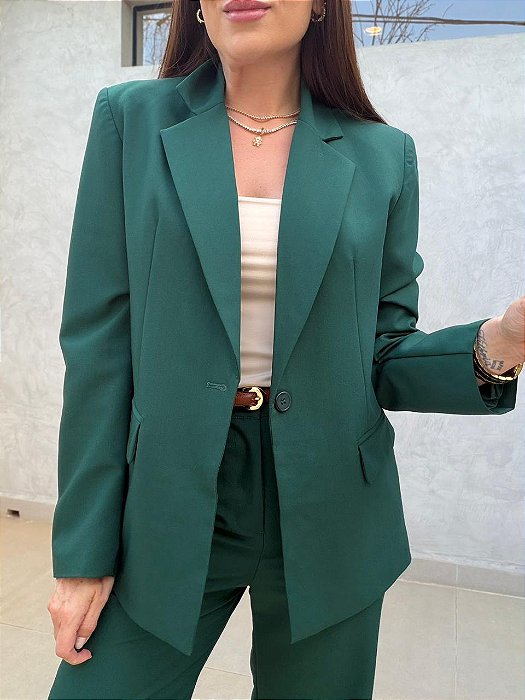Blazer alfaiataria oversized Esmeralda