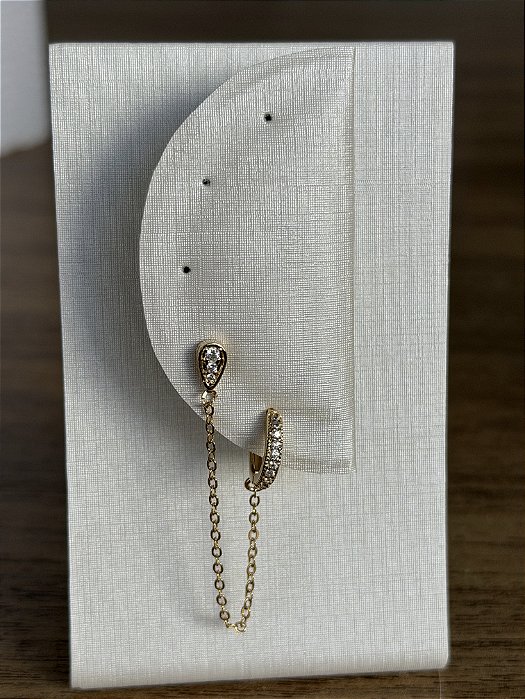 Brinco earline arg gota zir dou