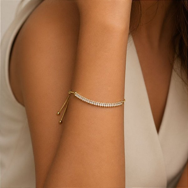 Pulseira gravatinha pedras dou