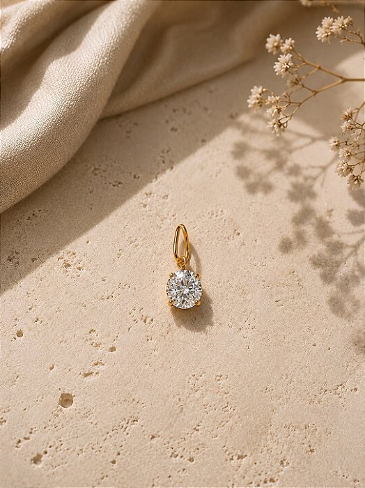 Pingente ponto de luz cristal G