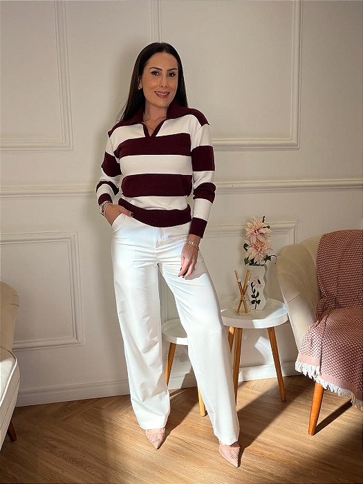 Blusa modal polo Marcela