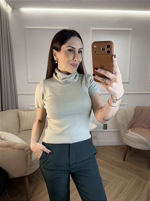Blusa lã modal gola alta Amanda