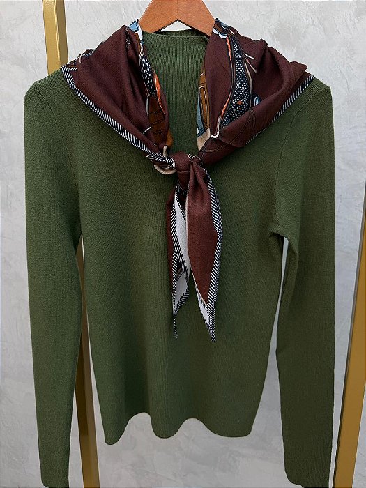 Blusa modal com lenço Silvana