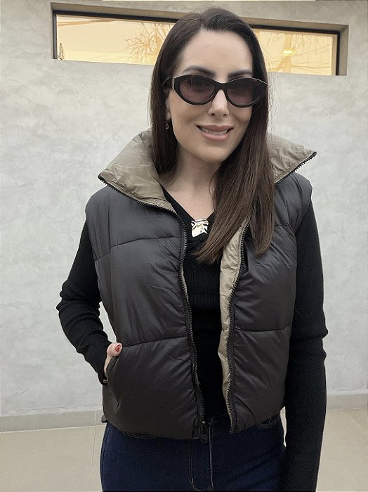 Colete feminino dupla face Renata
