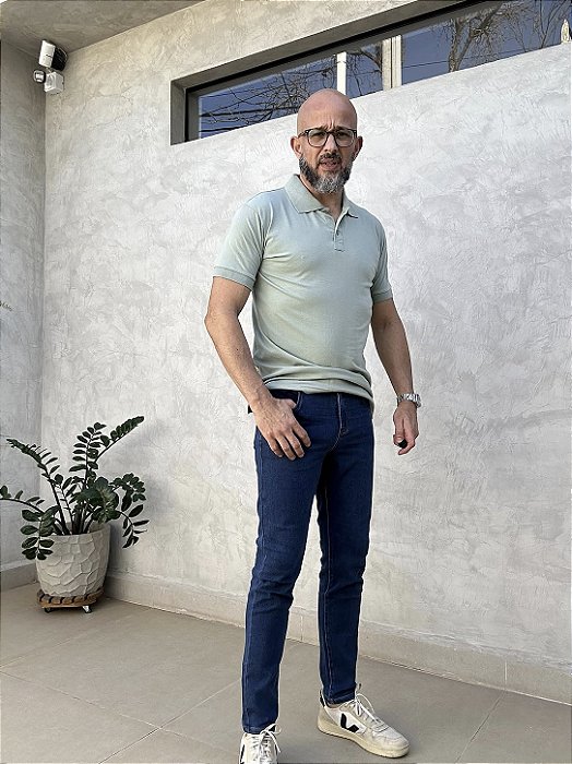 Calça jeans masculina skinny