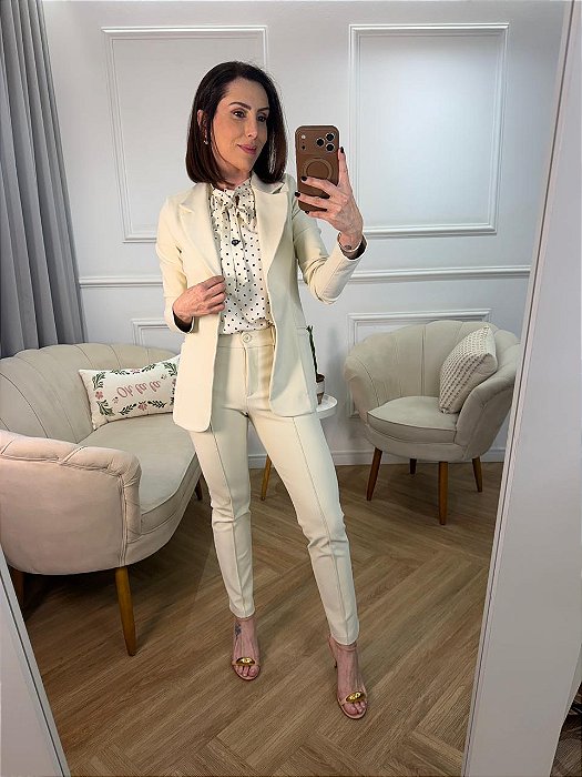 Blazer alfaiataria alongado Emma