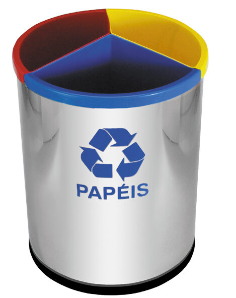 Lixeira Mix Inox com 3 divisões - MIX3I