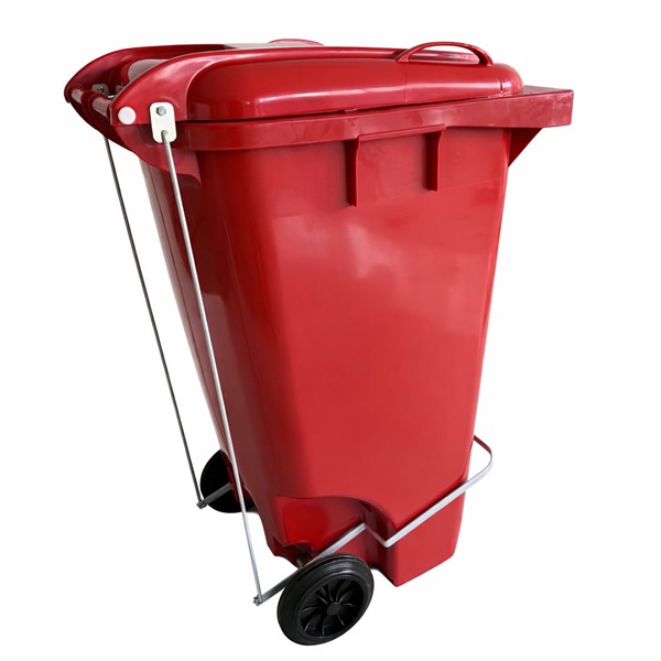 Carrinho Coletor de Lixo 240L Com Pedal Frontal - Y240