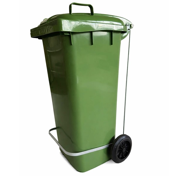 Carrinho Coletor de Lixo Com Pedal Frontal 120L - Y120